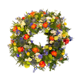 Vildblomster Mindekrans - begravelseskrans med blandede vildblomster