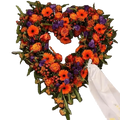 Åbent Orange Hjerte
