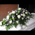 Hvid og Lilla Elegance Kistepynt